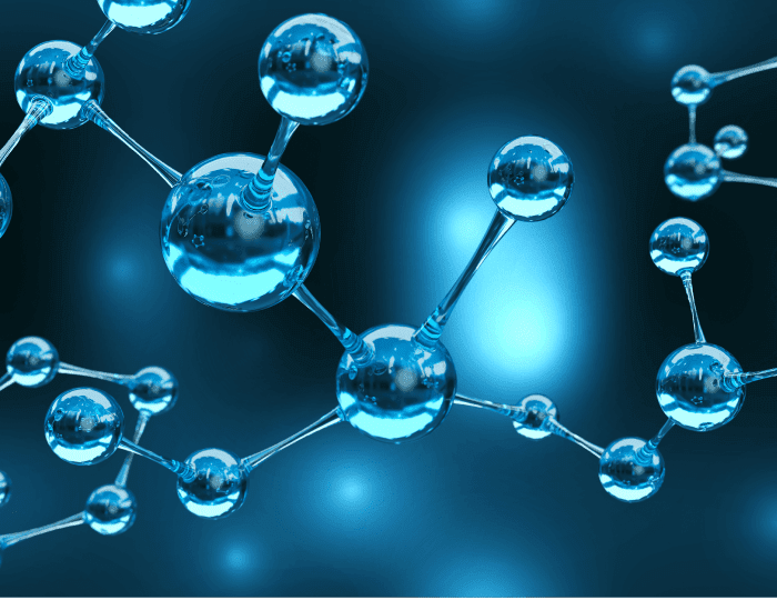 science background with molecule atom abstract structure